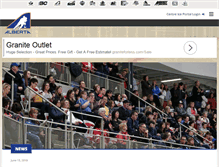 Tablet Screenshot of hockeyalberta.ca